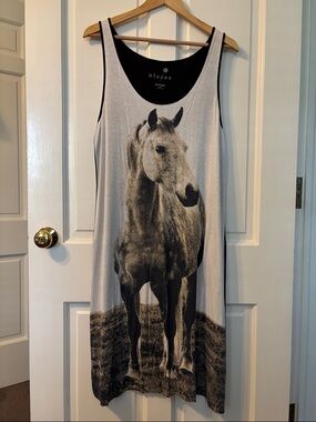 Kensie Pieces Horse Image Tank Dress